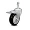 Service Caster 4 Inch Black Polyurethane Swivel 3/8 Inch Stem Caster with Total Lock Brake SCC SCC-TSTTL20S414-PPUB-BLK-381615 - alternate 1